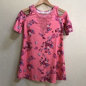 Kohl's (Mudd) Coral Floral Dress